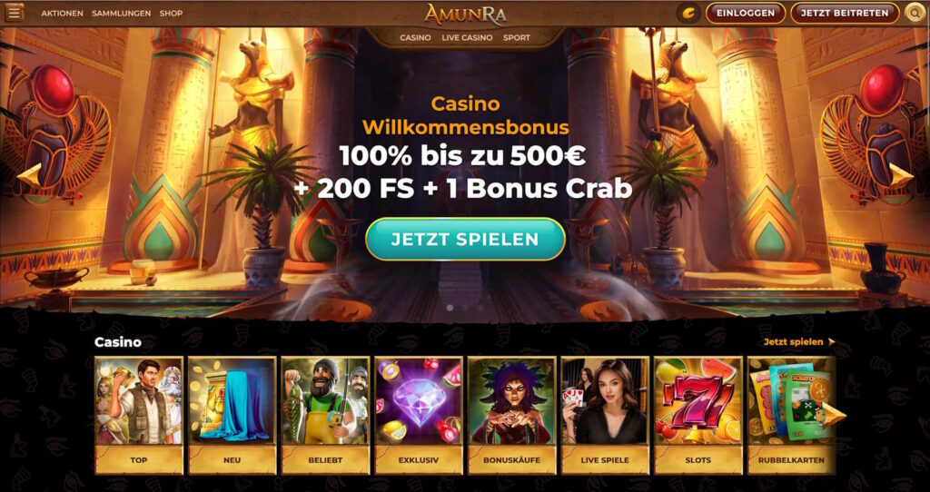 Amunra Casino Startseite