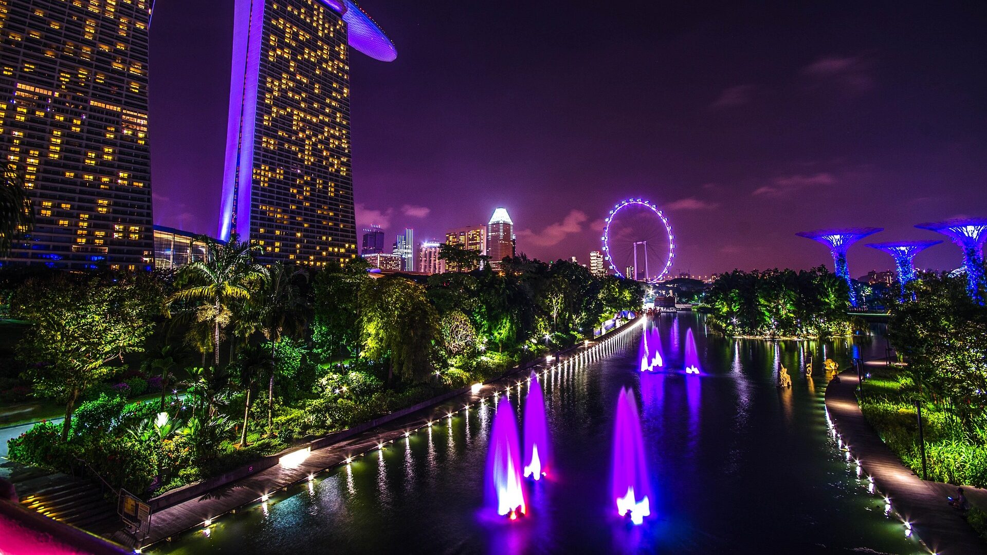 Singapur bei Nacht